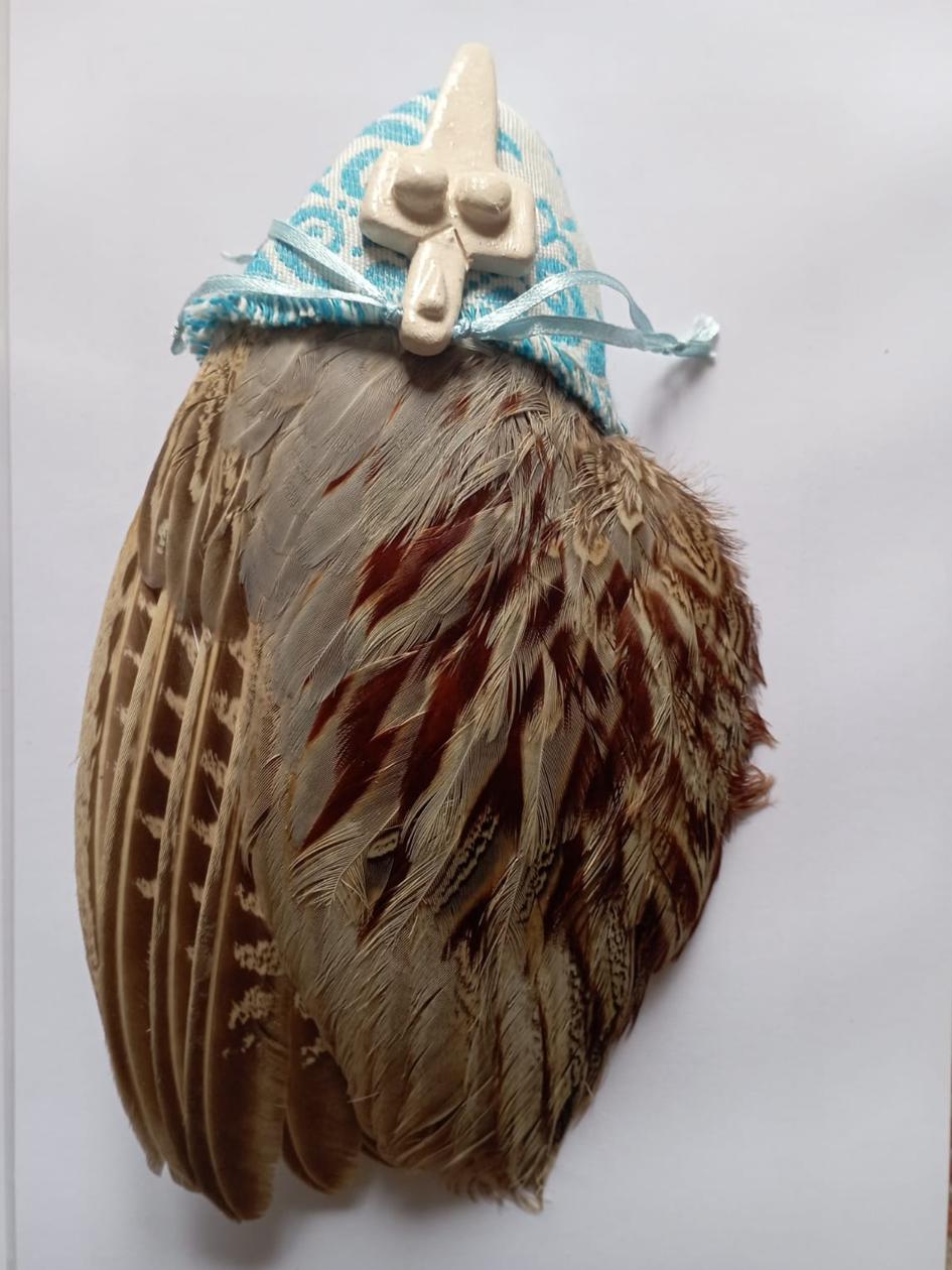 Goddess Smudge Feather Fan